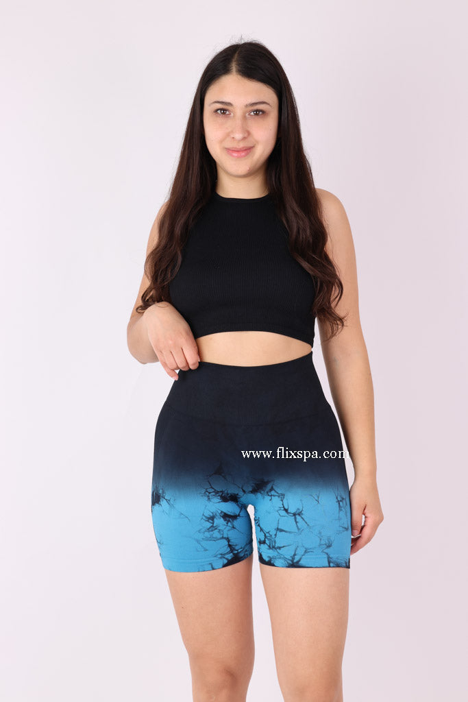 Short Degrade con Tie Dye - YJ181 Alta Calidad