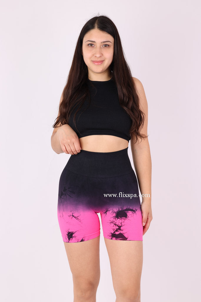 Short Degrade con Tie Dye - YJ181 Alta Calidad