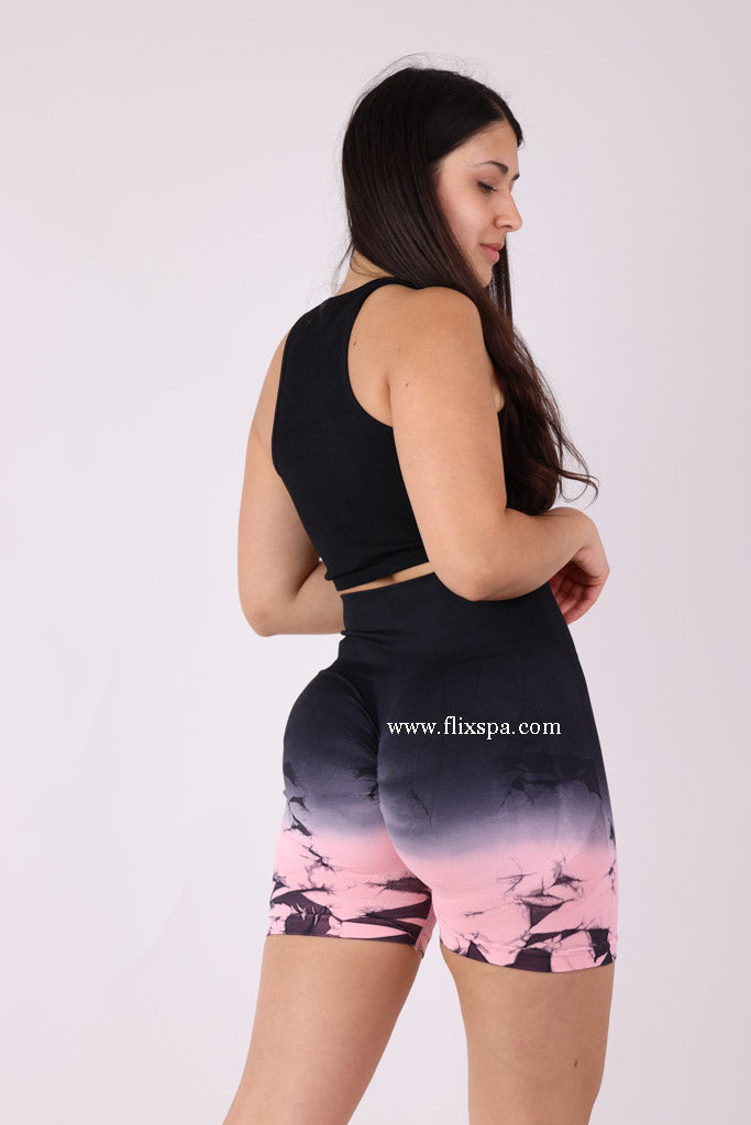 Short Degrade con Tie Dye - YJ181 Alta Calidad