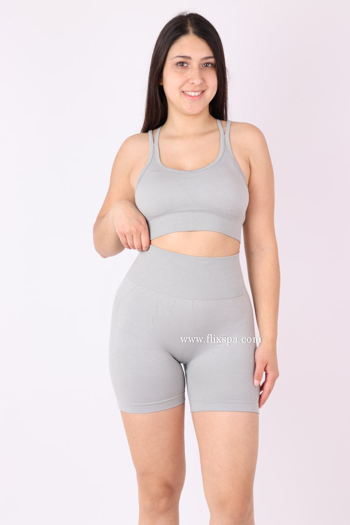 Conjunto Peto Tirantes Cruzados y Short Push up - YJ139