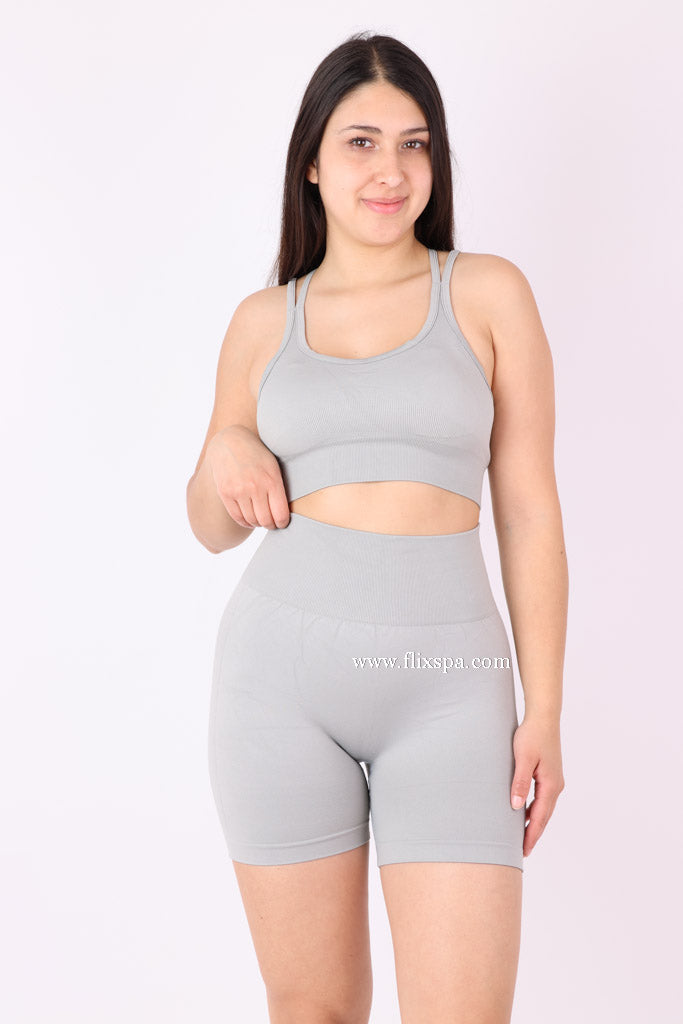 Conjunto Peto Tirantes Cruzados y Short Push up - YJ139