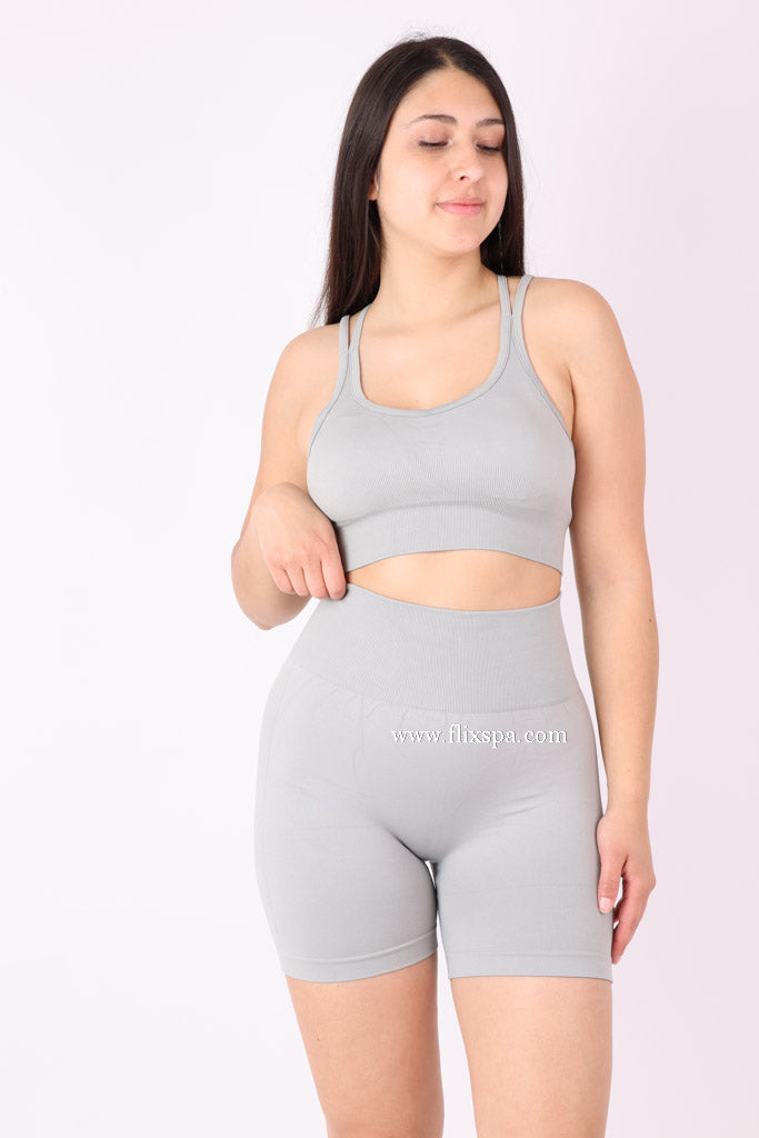 Conjunto Peto Tirantes Cruzados y Short Push up - YJ139