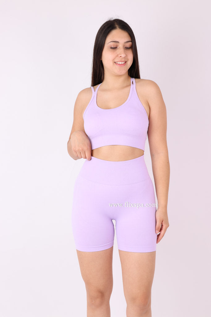 Conjunto Peto Tirantes Cruzados y Short Push up - YJ139