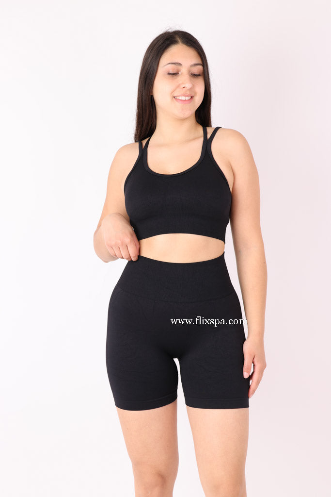 Conjunto Peto Tirantes Cruzados y Short Push up - YJ139