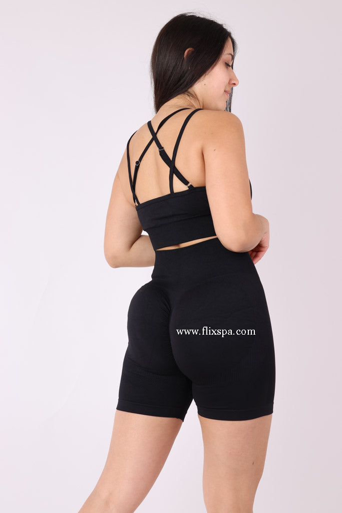 Conjunto Peto Tirantes Cruzados y Short Push up - YJ139