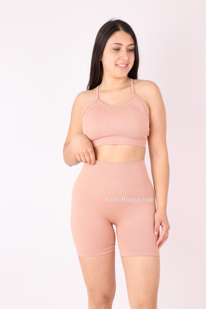 Conjunto Peto Cruzado y Short Push Up - YJ141 Alta Calidad