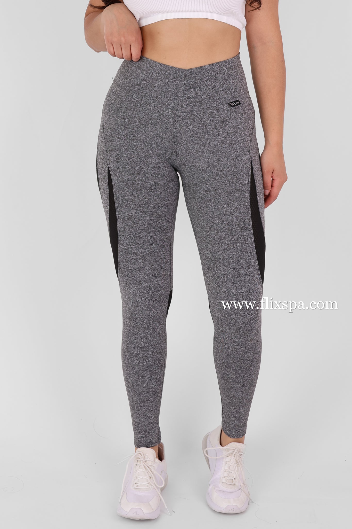 Calza Deportiva Mujer con Malla Lateral Transpirable