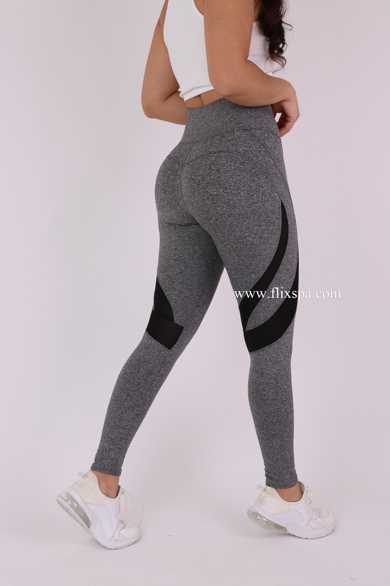 Calza Deportiva Mujer con Malla Lateral Transpirable