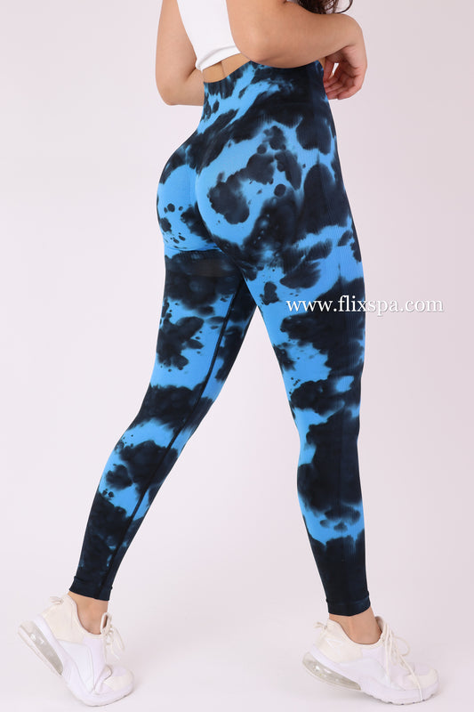 Calza Diseño Vaquita Tie dye Doble Push up - HY32