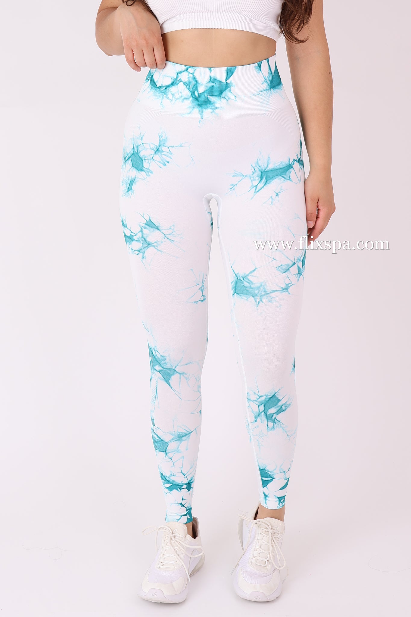 Calza Tie dye Fondo Blanco Doble Push up - HY33