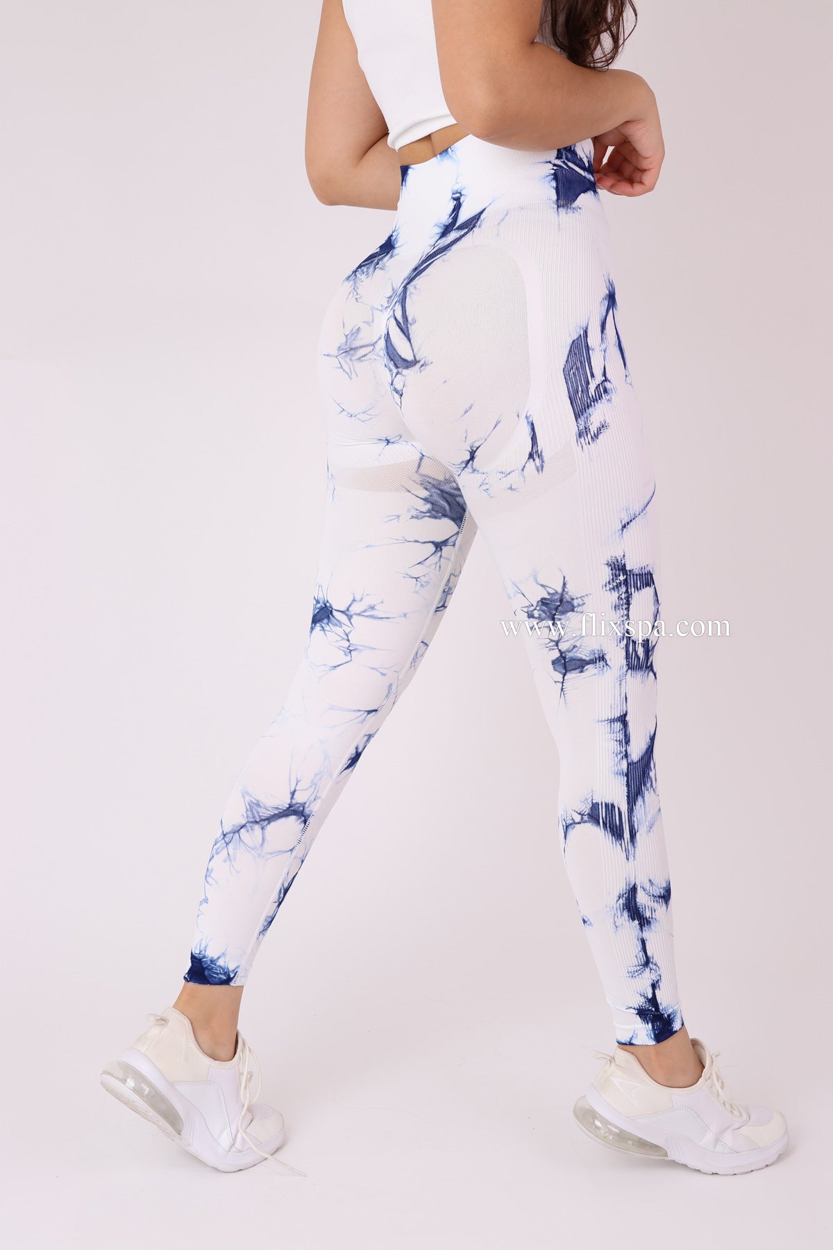 Calza Tie dye Fondo Blanco Doble Push up - HY33