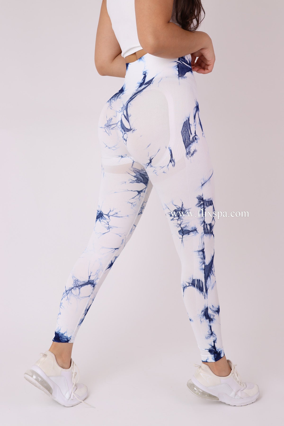 Calza Tie dye Fondo Blanco Doble Push up - HY33