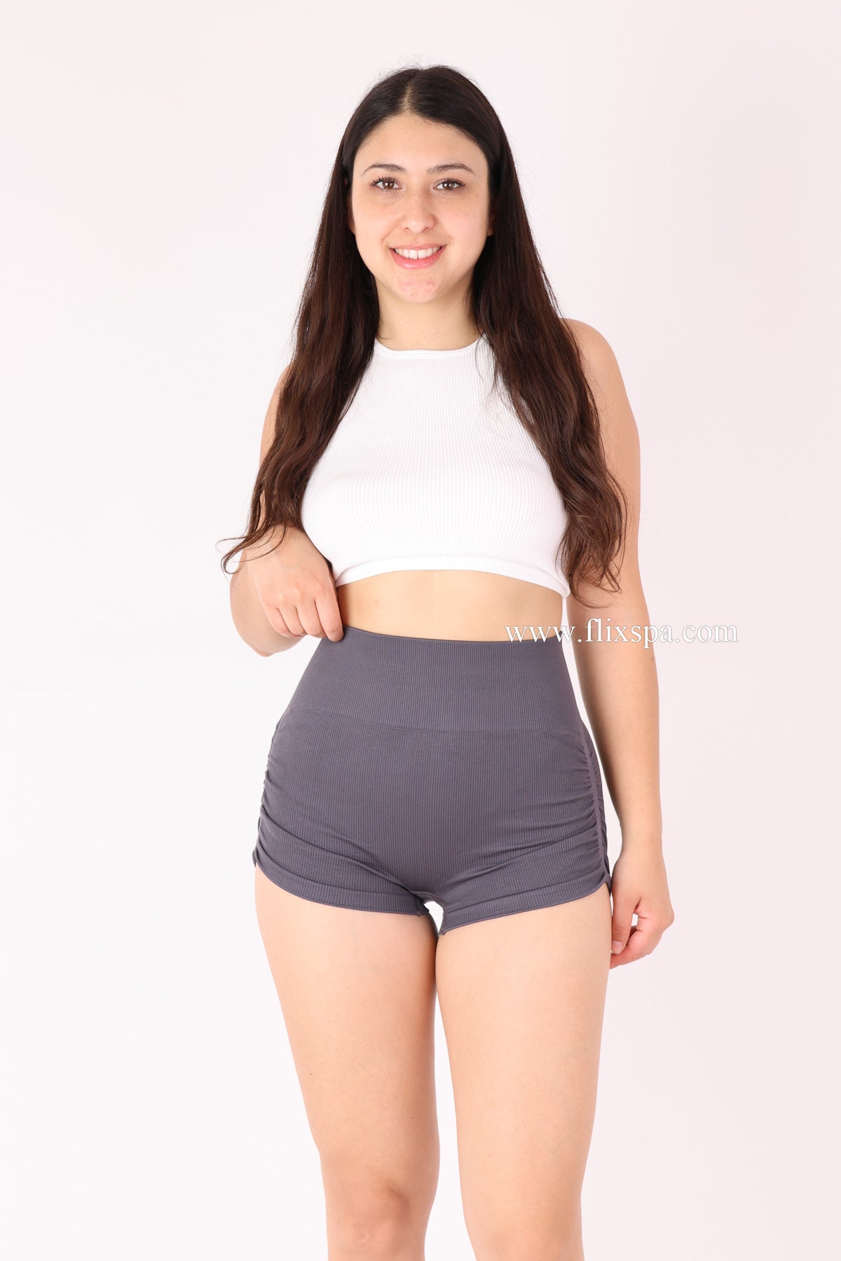 Mini Short Doble push up con Arruga lateral - DK01