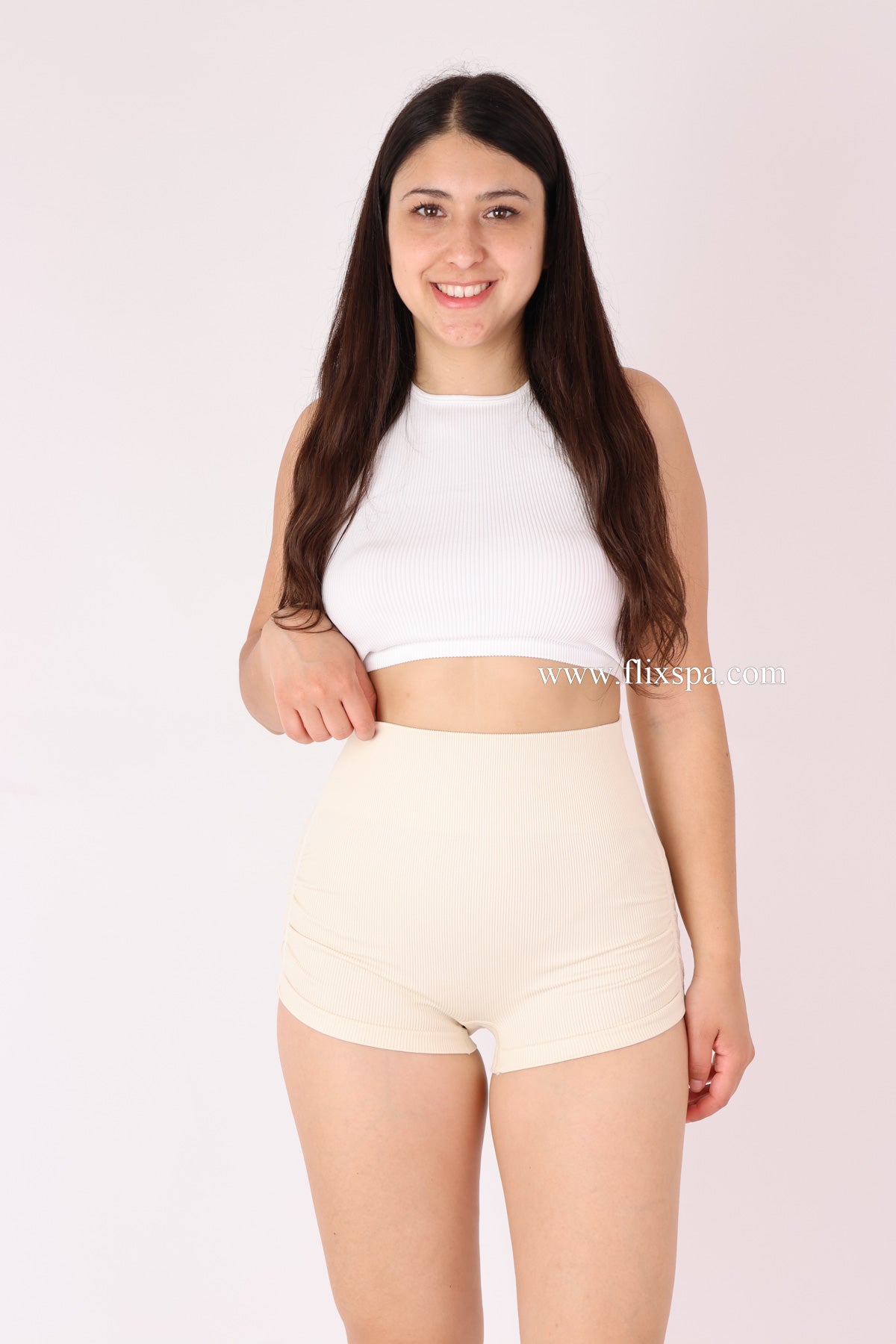 Mini Short Doble push up con Arruga lateral - DK01