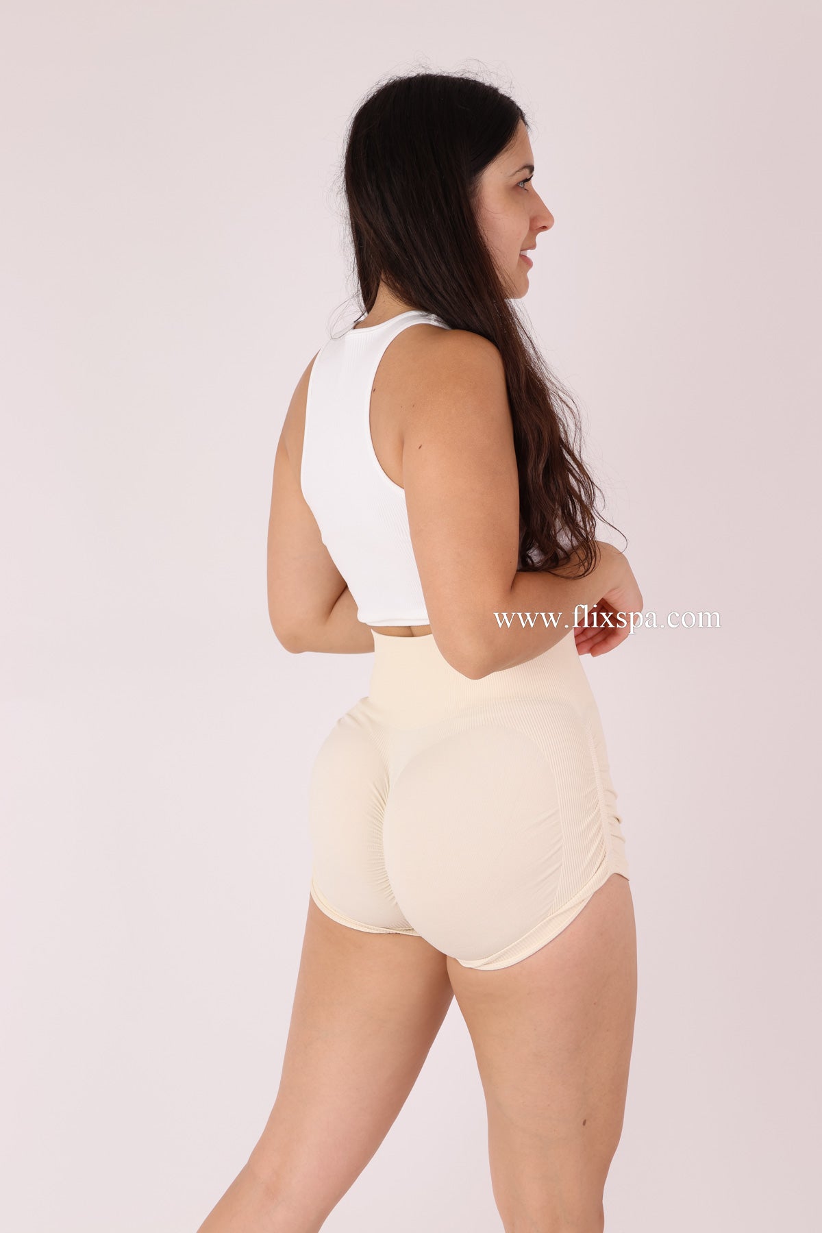 Mini Short Doble push up con Arruga lateral - DK01