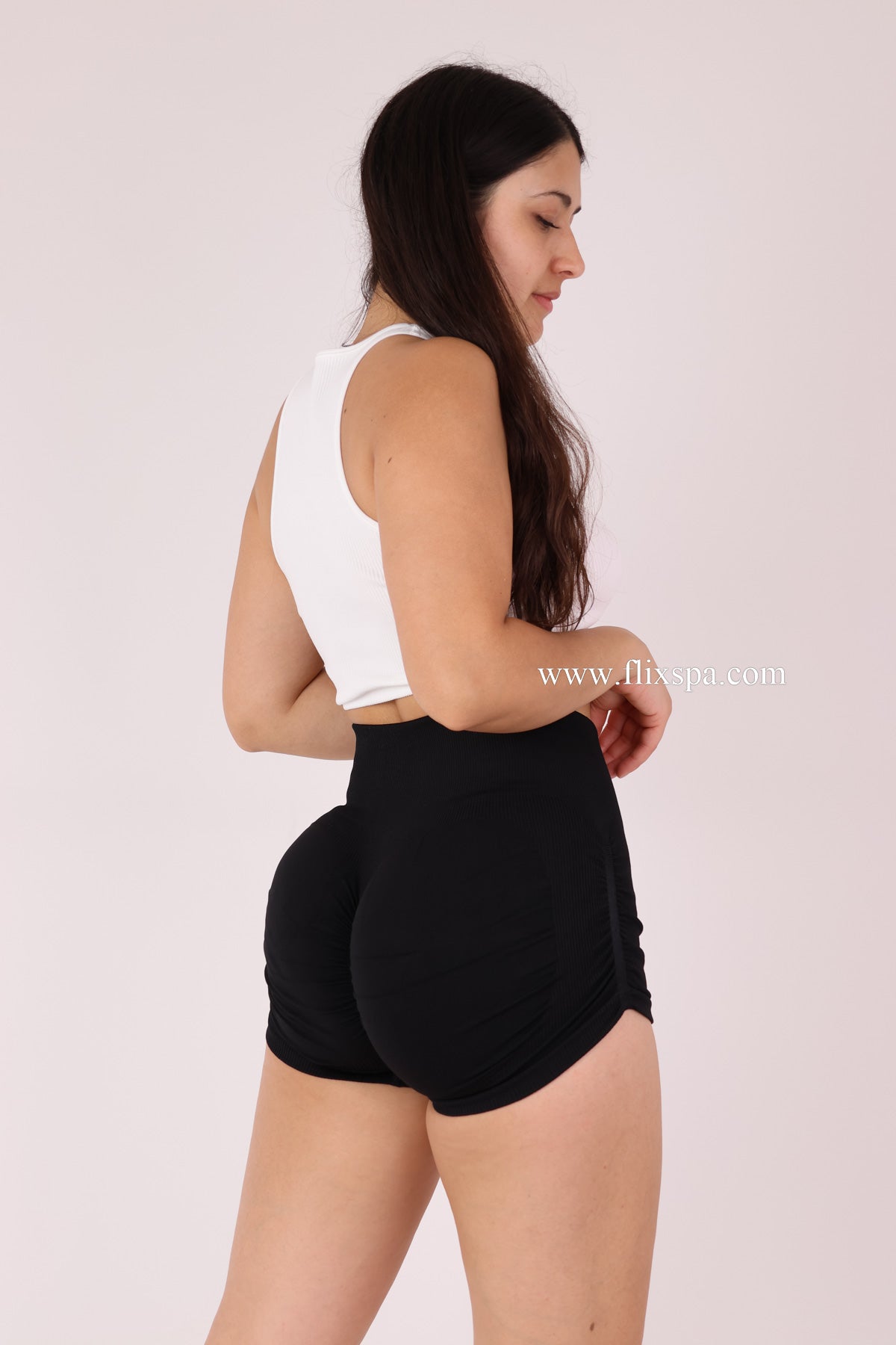 Mini Short Doble push up con Arruga lateral - DK01