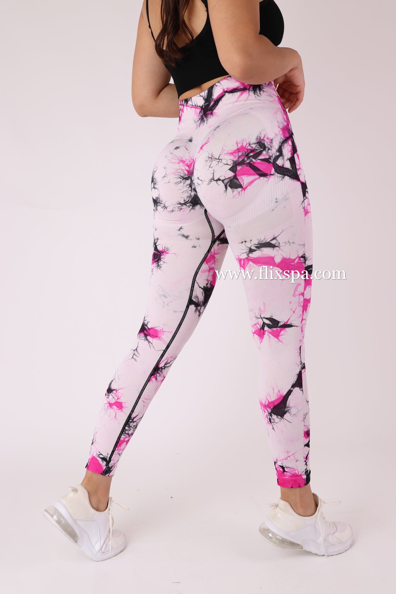 Calza doble push up diseño tie dye 2 colores - BX108