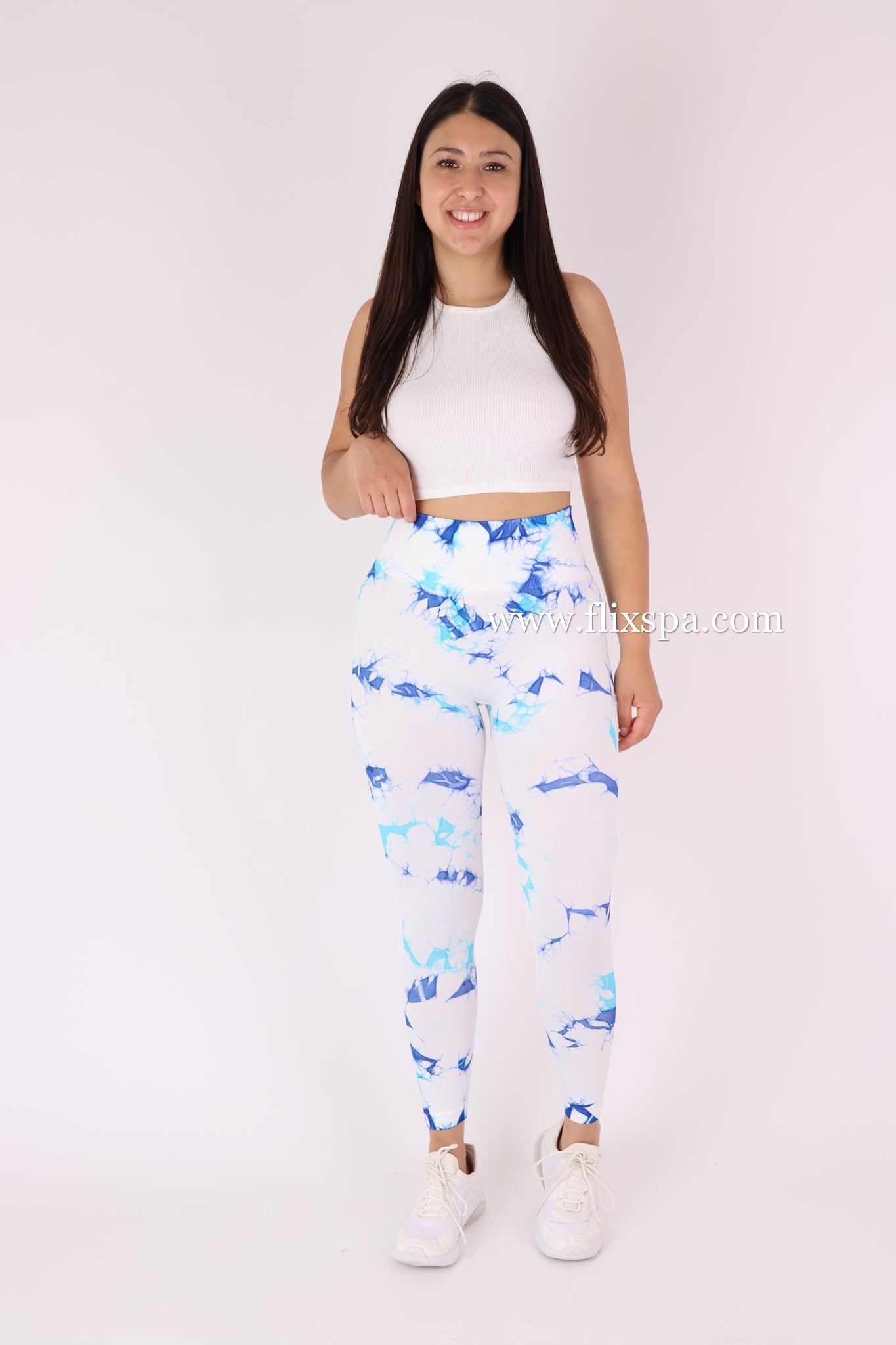 Calza doble push up diseño tie dye 2 colores - BX108