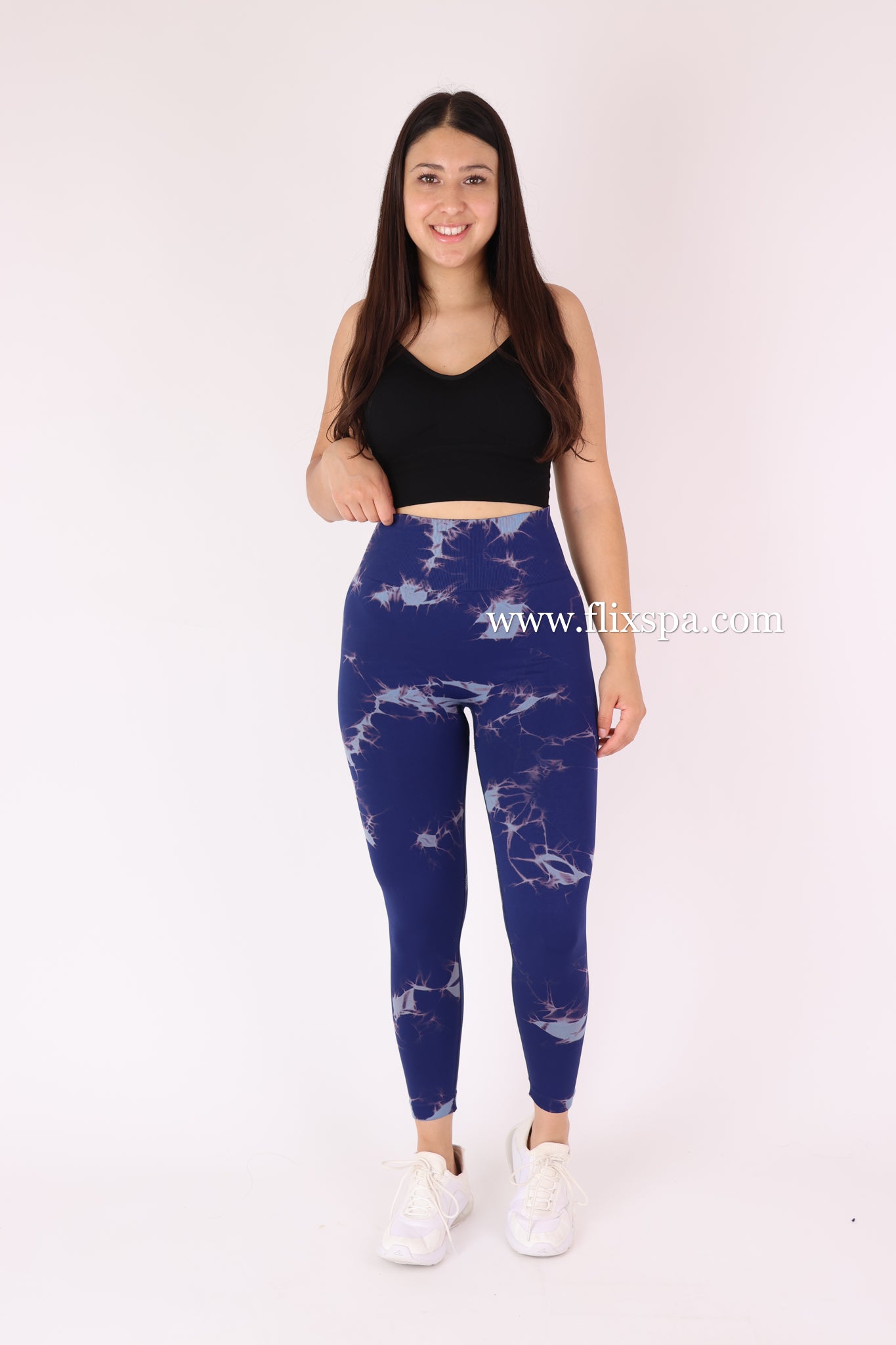 Calza doble push up diseño tie dye 2 colores - BX108