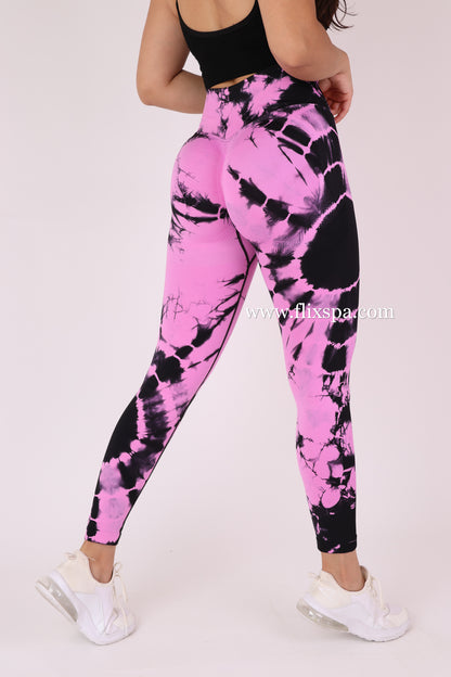 Calza Doble Push Up Mandala con Pretina Delantera Cruzada - Alta Calidad BX106