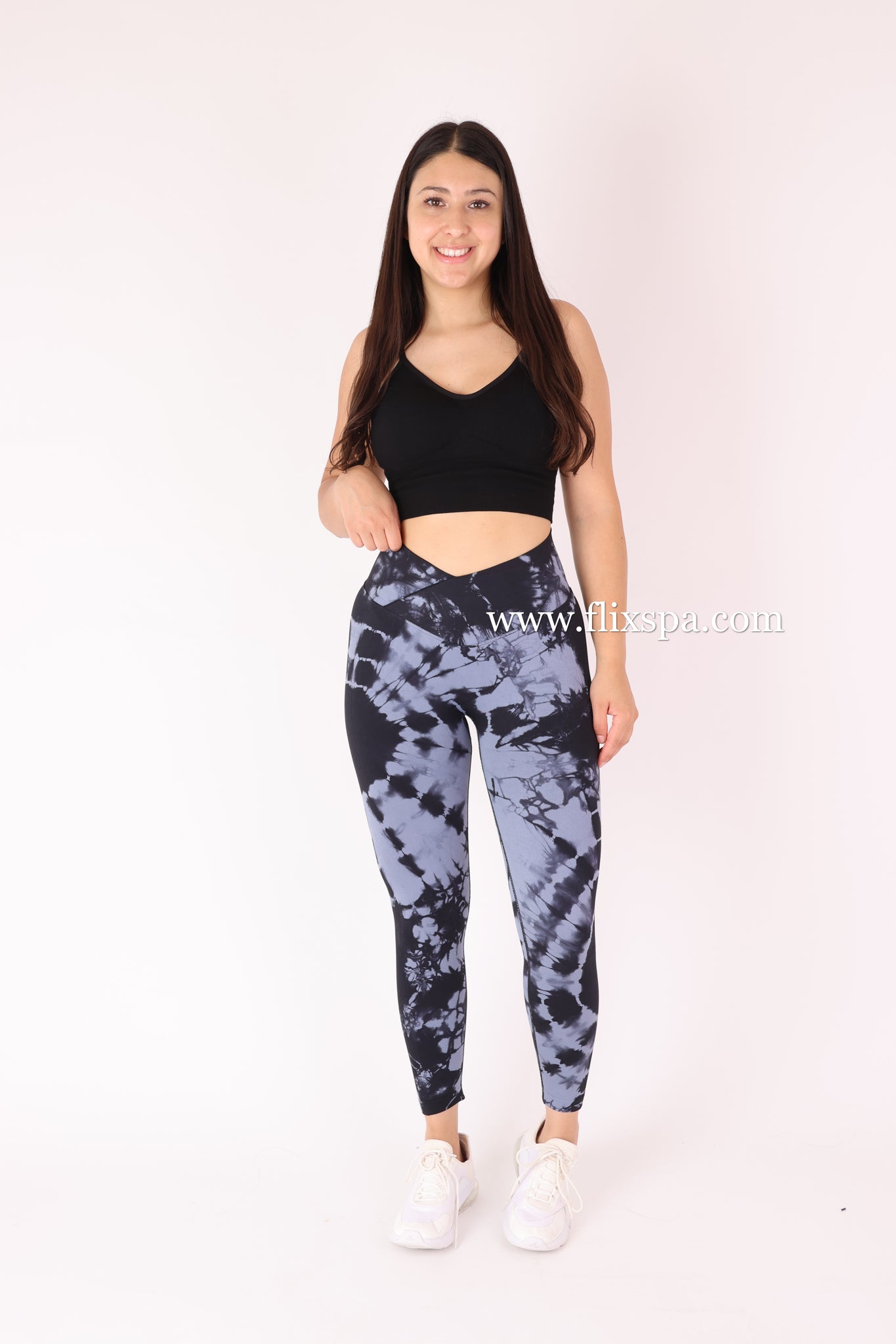 Calza Doble Push Up Mandala con Pretina Delantera Cruzada - Alta Calidad BX106