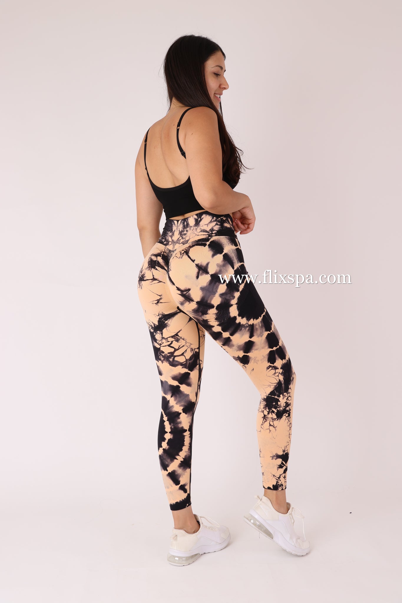 Calza Doble Push Up Mandala con Pretina Delantera Cruzada - Alta Calidad BX106