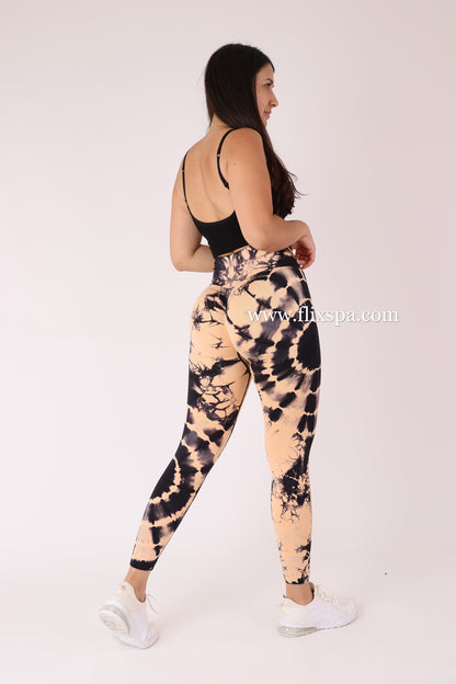 Calza Doble Push Up Mandala con Pretina Delantera Cruzada - Alta Calidad BX106