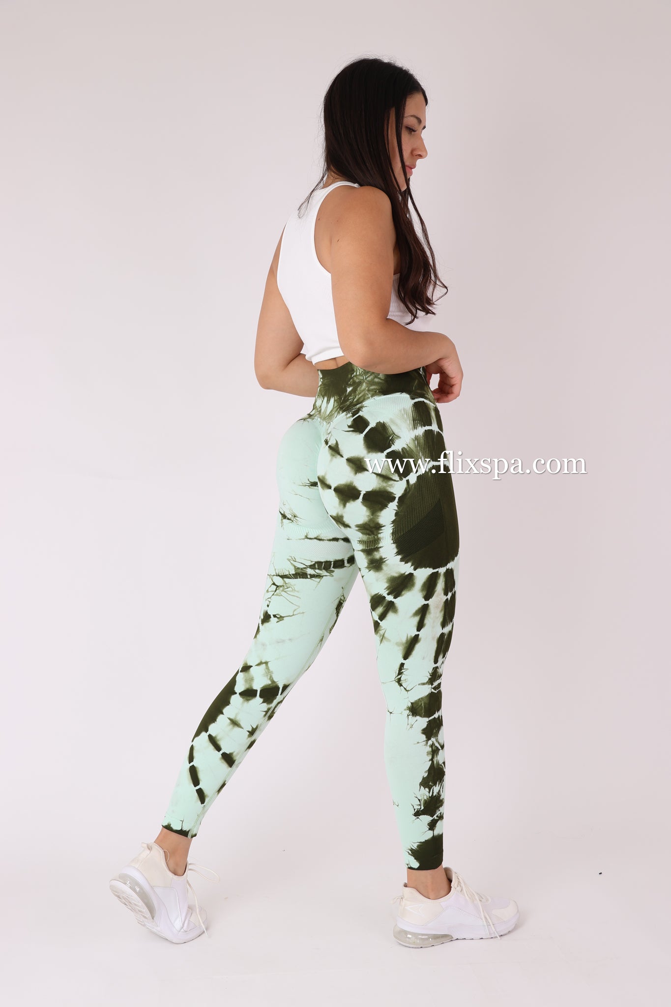 Calza Doble Push Up Mandala con Pretina Delantera Cruzada - Alta Calidad BX106