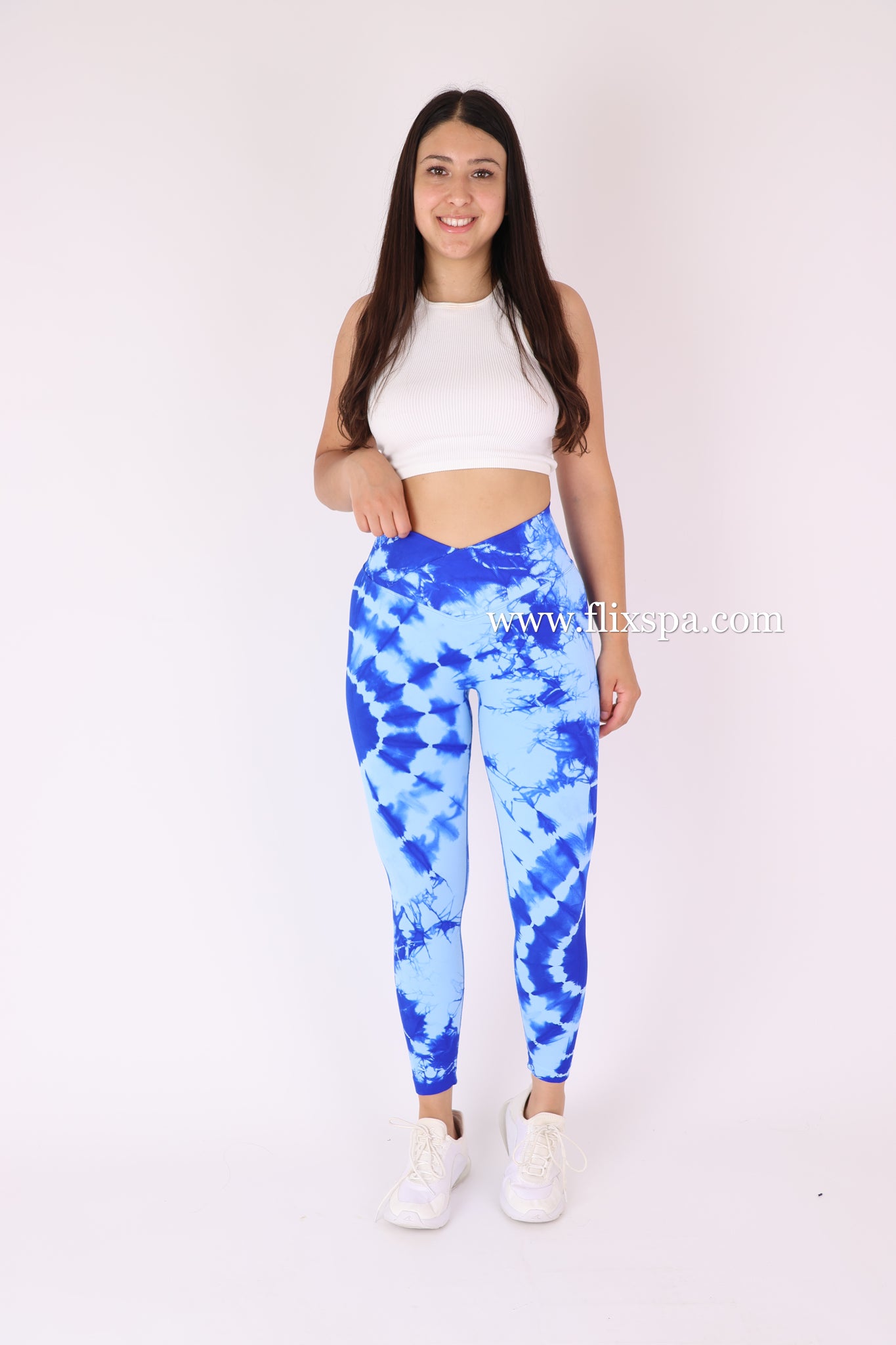 Calza Doble Push Up Mandala con Pretina Delantera Cruzada - Alta Calidad BX106