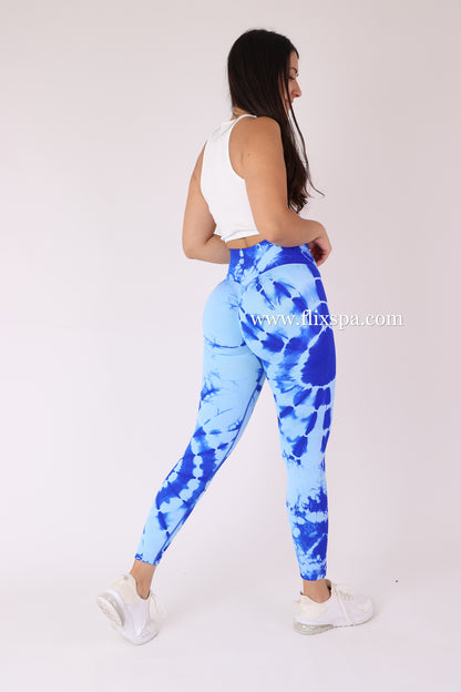 Calza Doble Push Up Mandala con Pretina Delantera Cruzada - Alta Calidad BX106
