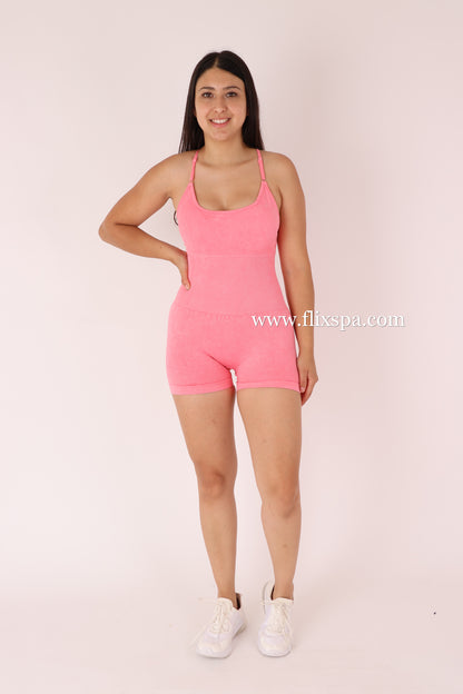 Enterito Deportivo Push Up Prelavado - Tiras Cruzadas BX112