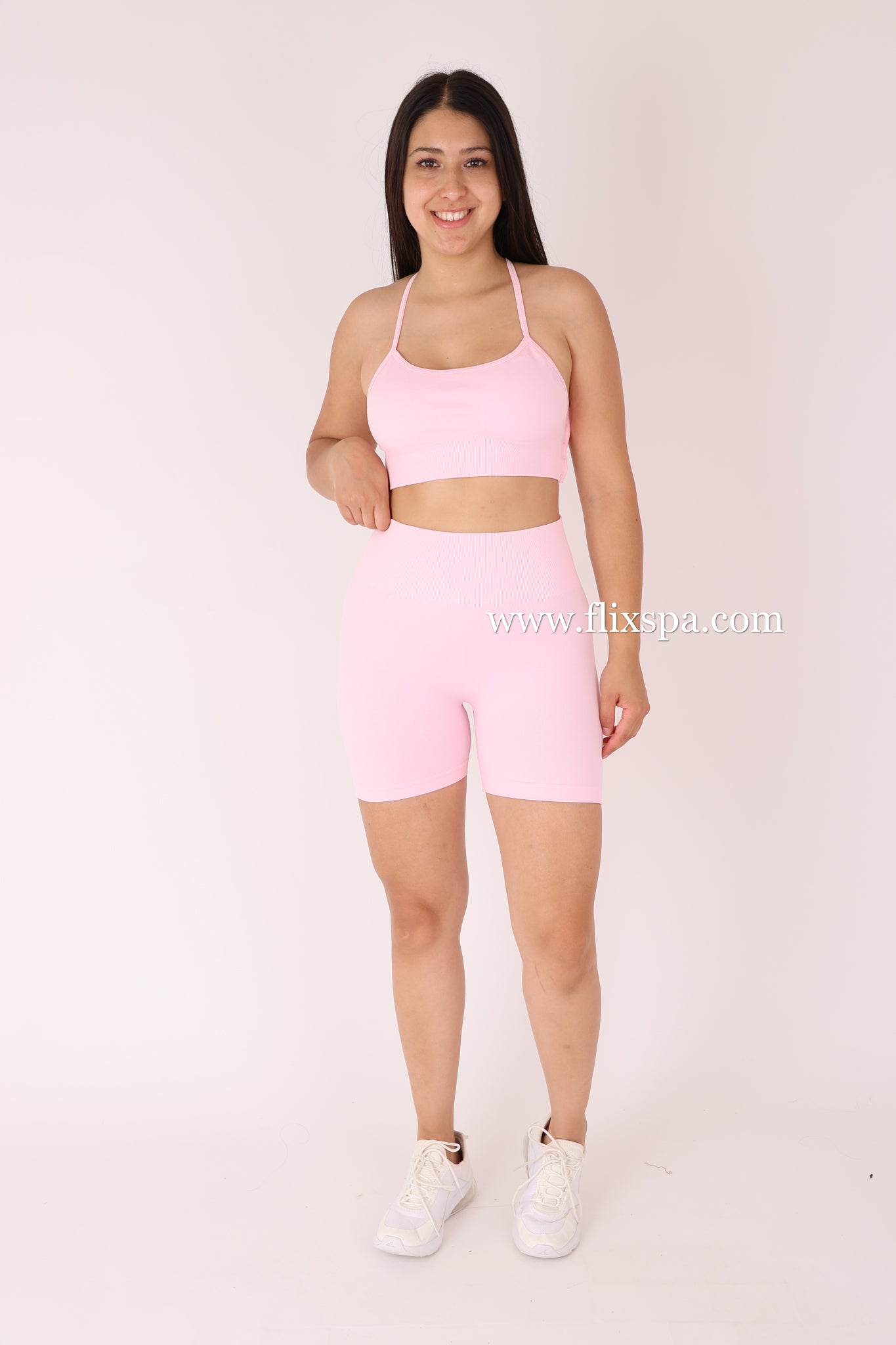 Conjunto Short Corte V + Peto con Tiras  Push up - YJ185