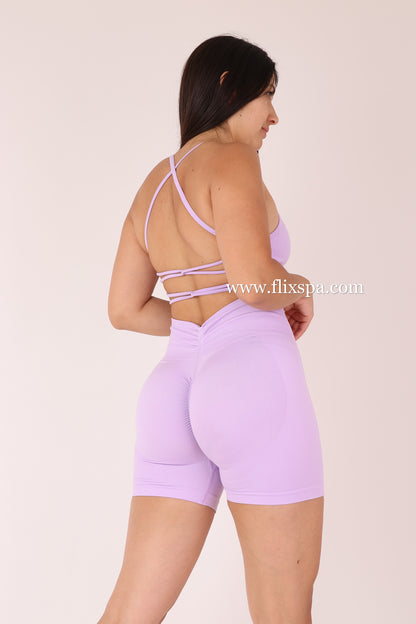 Conjunto Short Corte V + Peto con Tiras  Push up - YJ185