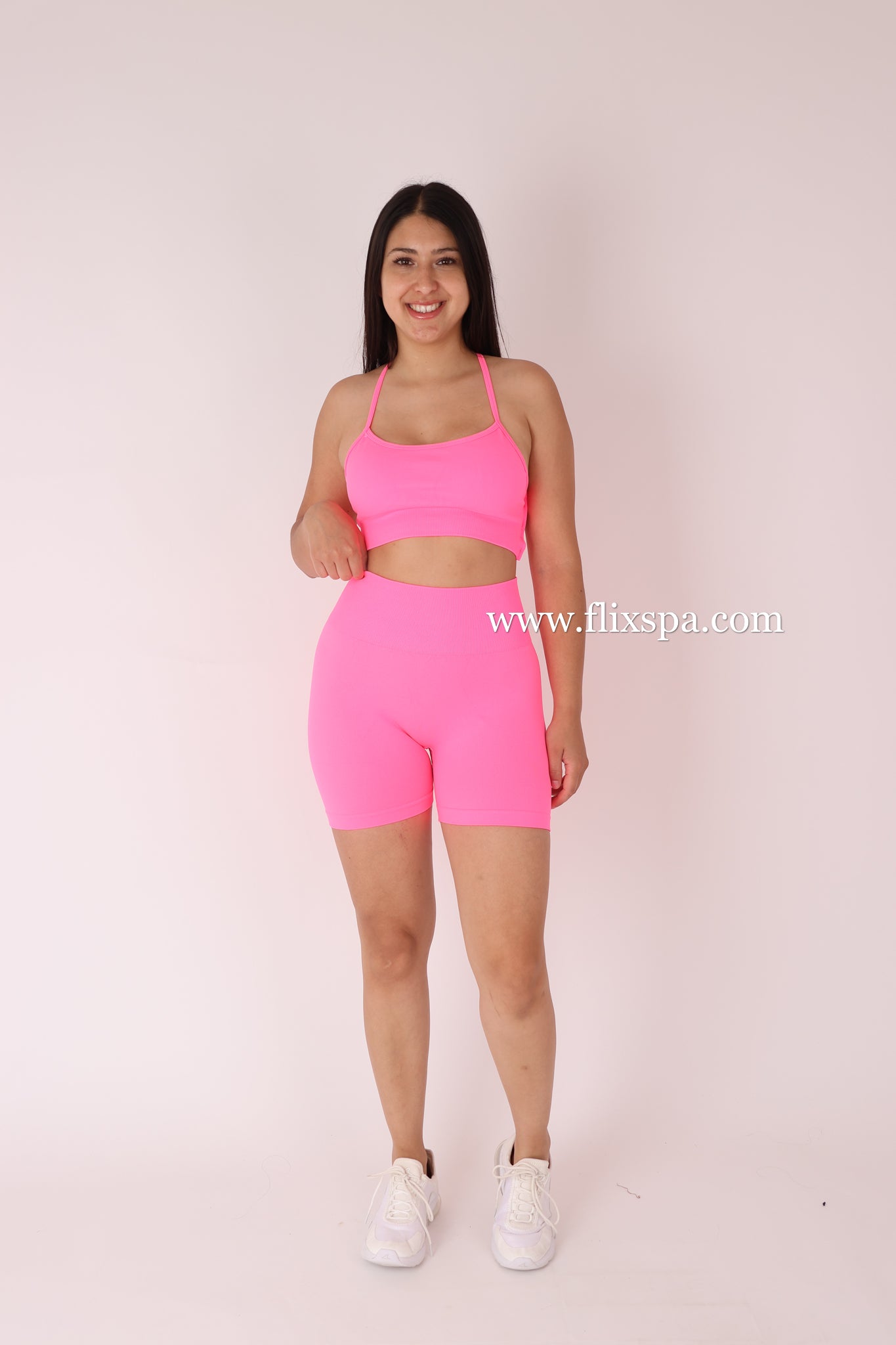 Conjunto Short Corte V + Peto con Tiras  Push up - YJ185