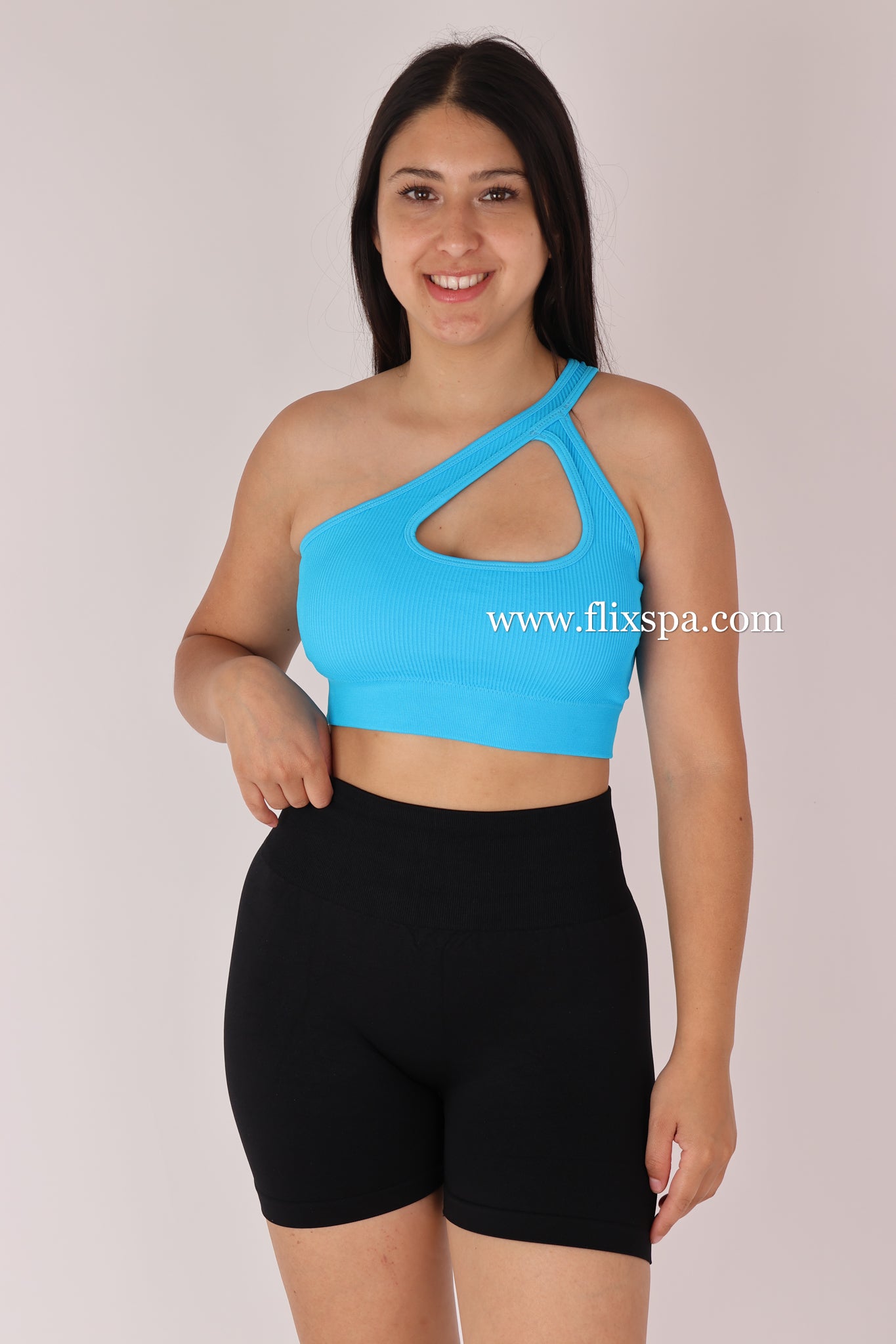 Peto Top deportivo cruzado con escote asimetrico - YJ183