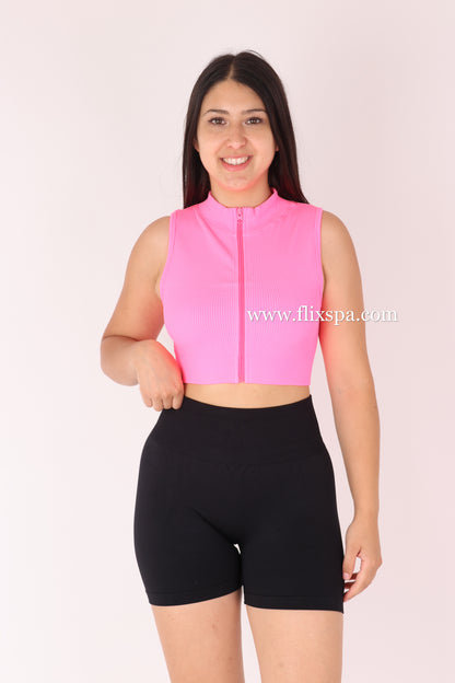 Peto Top Deportivo con cierre - YJ179