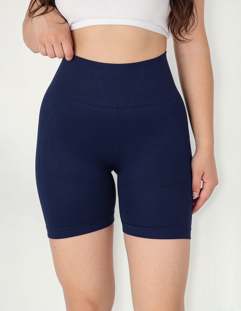 Short Mujer Doble Push Up Unicolor Liso -  Hy20