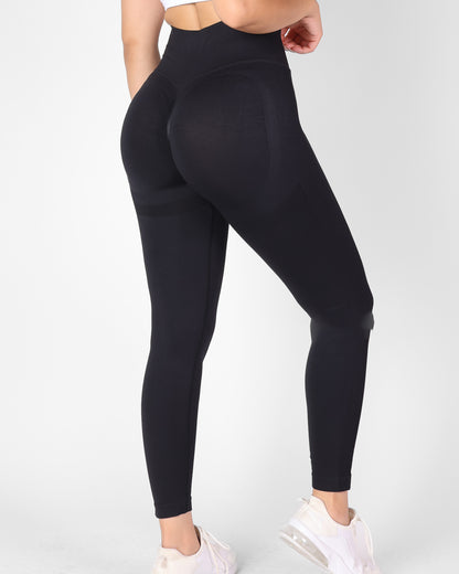 Calza Leggings Deportiva Doble Push Up Pretina Cruzada -hy04