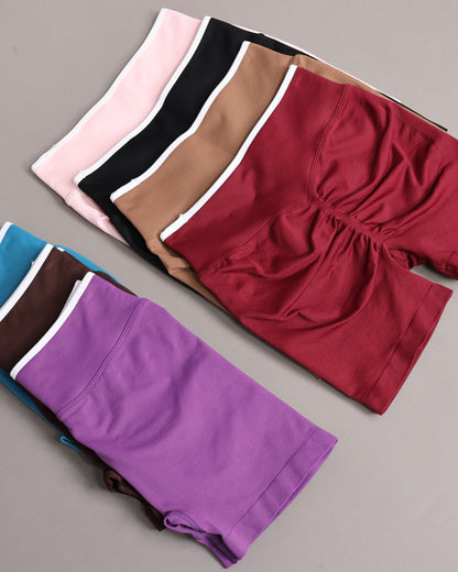 Short Deportivo Seamless Push Up Pretina Bicolor Gym - YJ346