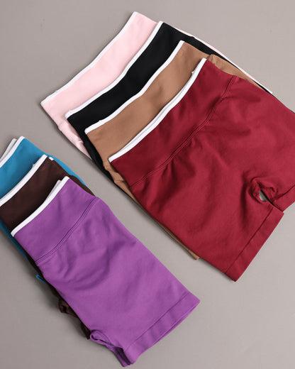 Short Deportivo Seamless Push Up Pretina Bicolor Gym - YJ346