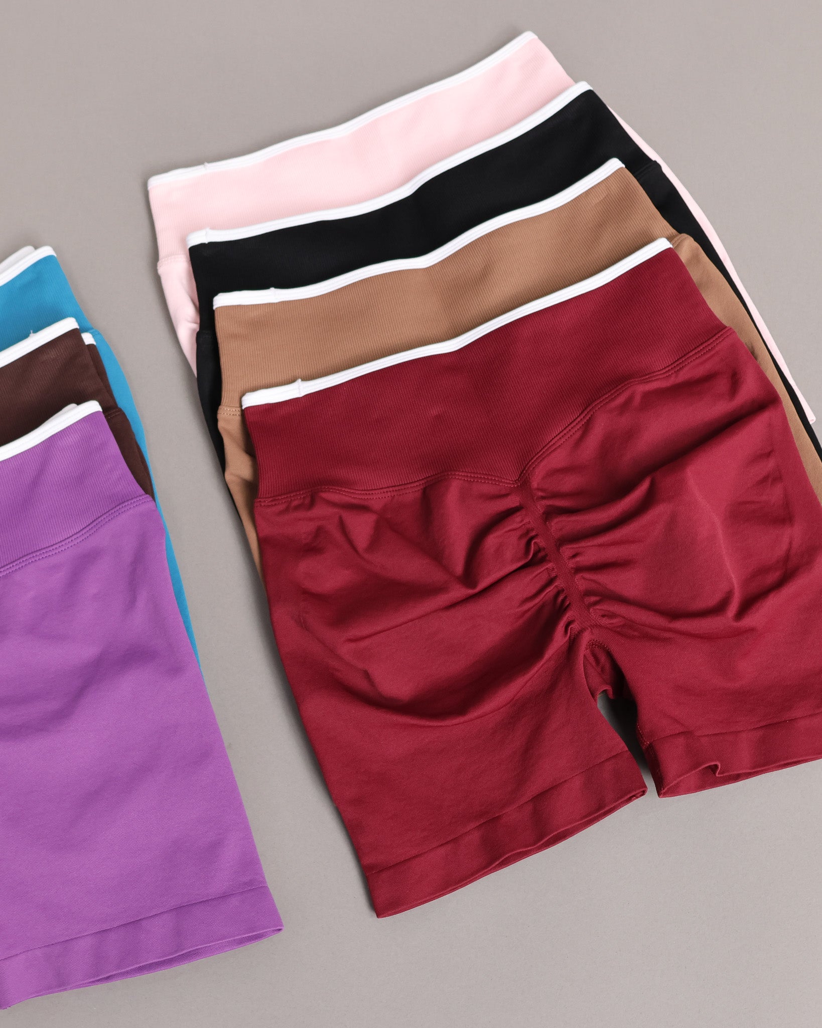 Short Deportivo Seamless Push Up Pretina Bicolor Gym - YJ346