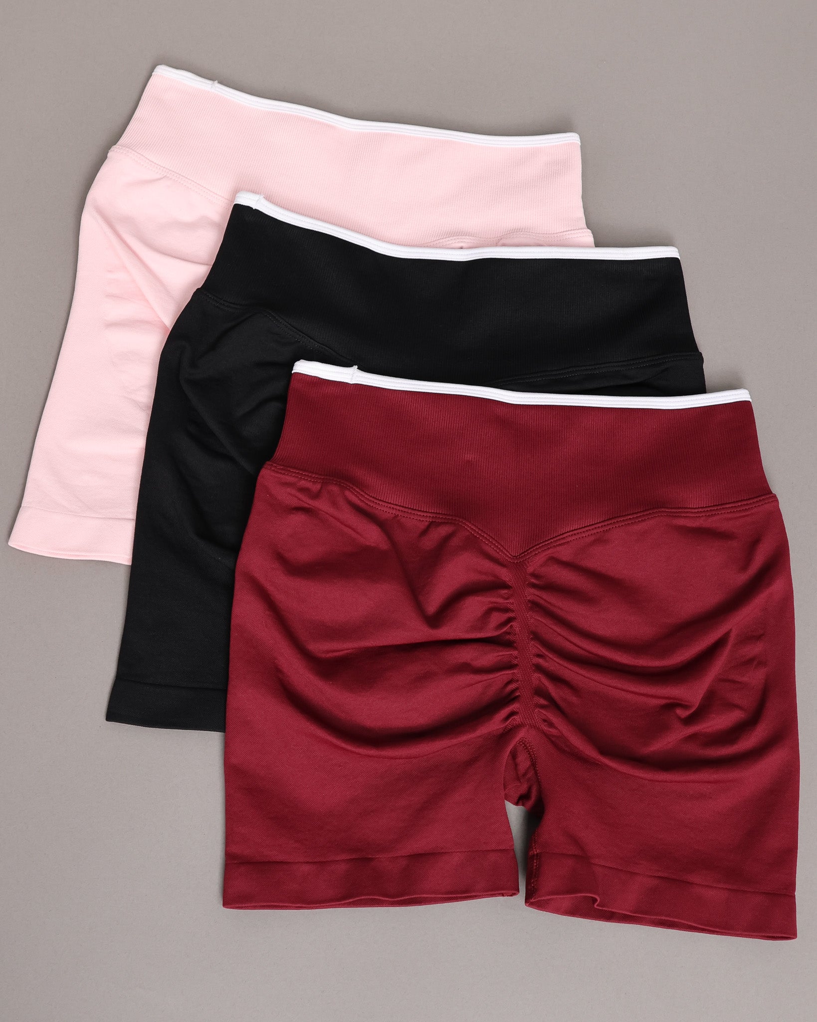 Short Deportivo Seamless Push Up Pretina Bicolor Gym - YJ346