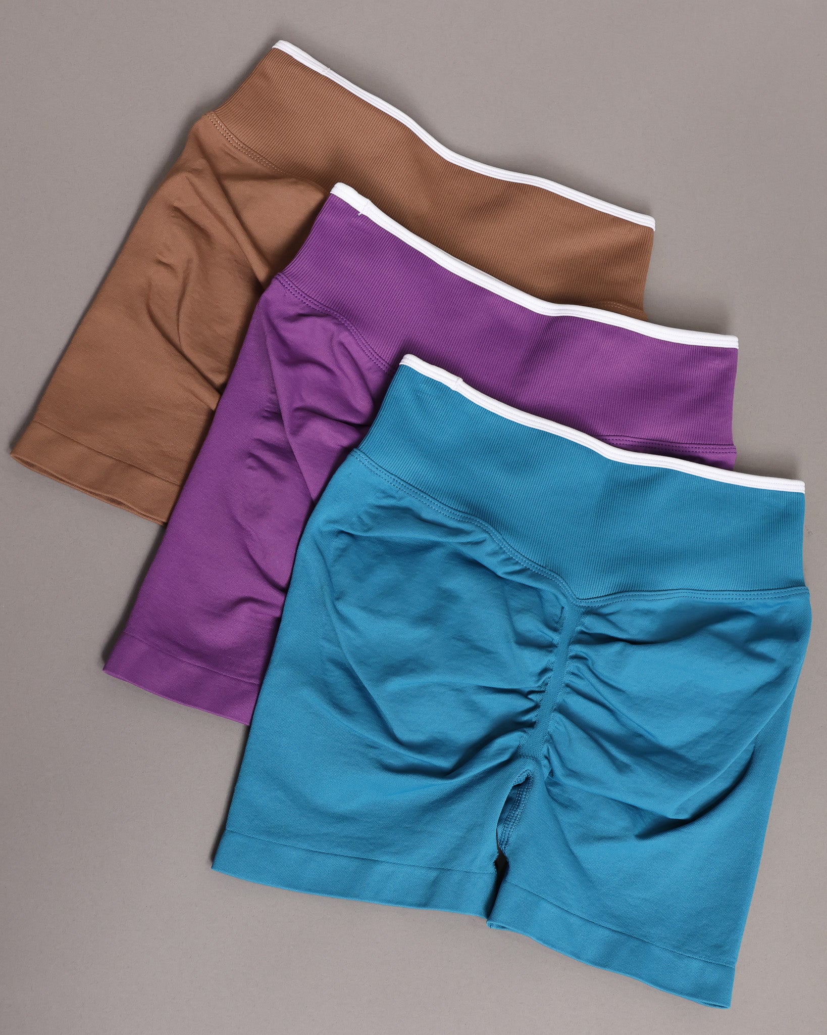 Short Deportivo Seamless Push Up Pretina Bicolor Gym - YJ346