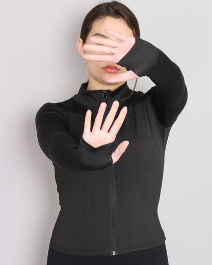 Chaqueta Deportiva Ajustada Para Mujer Manga Larga - 2313