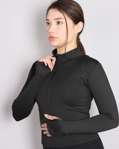 Chaqueta Deportiva Con Cierre Austada Para Mujer