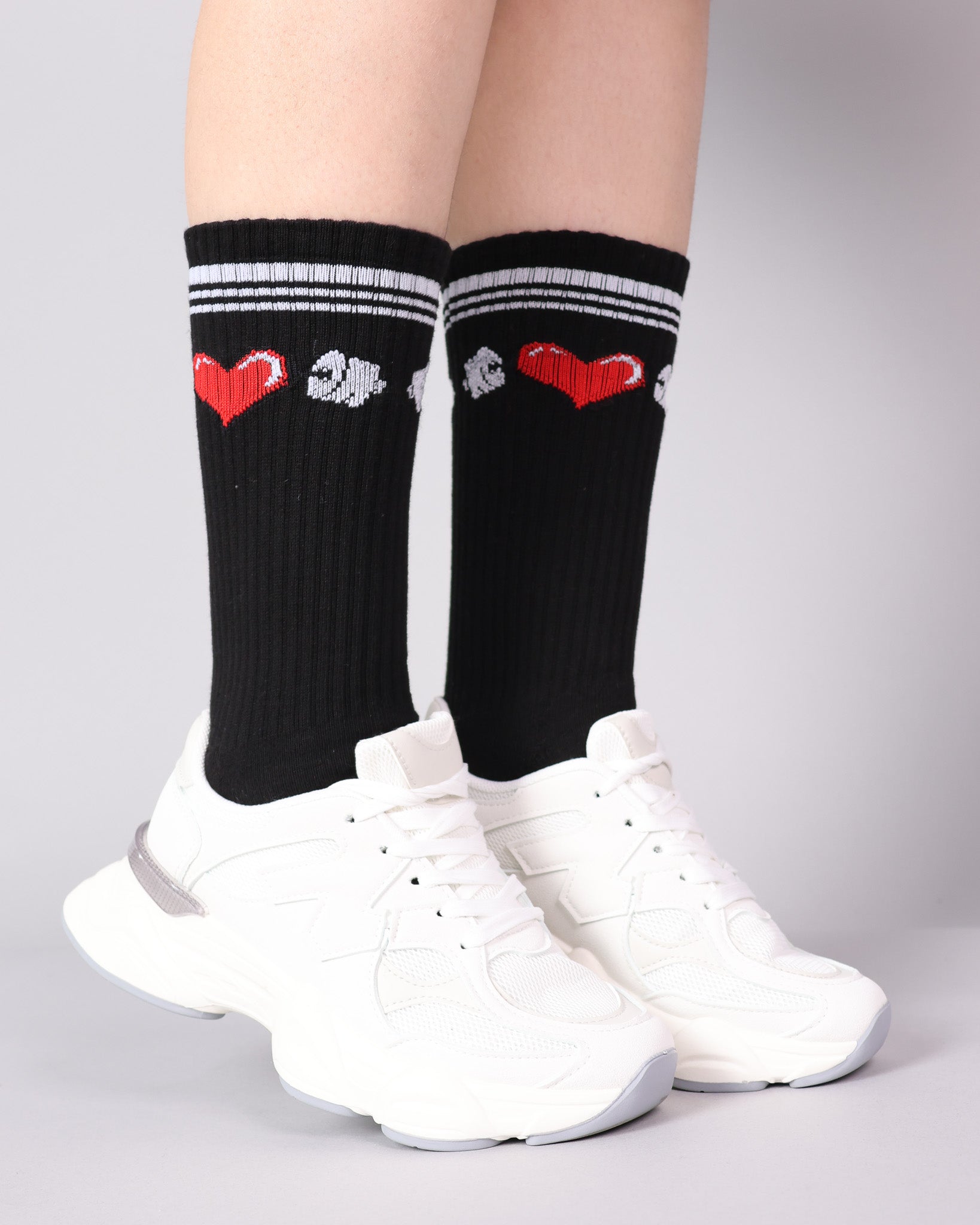 Calceta Mujer Gym Heart - MD17