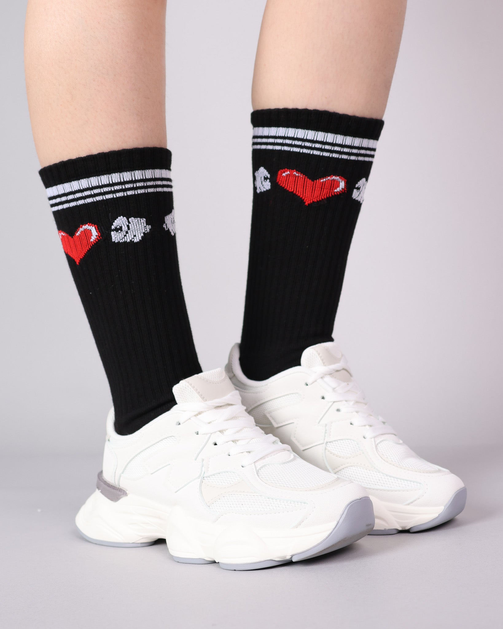 Calceta Mujer Gym Heart - MD17