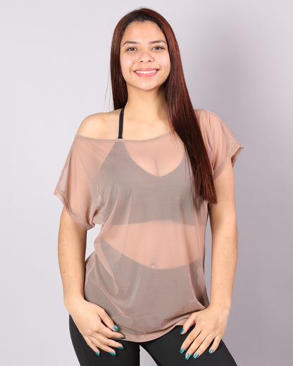 Polera Deportiva Tul OpenBack Chic