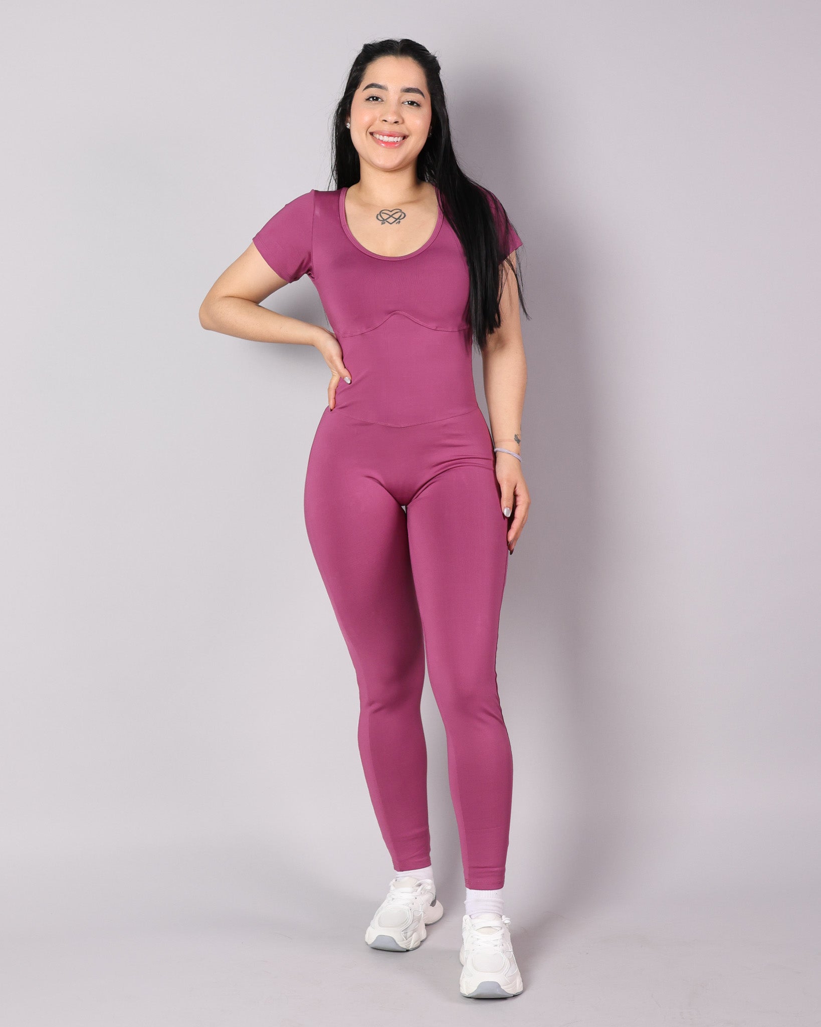 Enterizo Largo V-Back Elegance