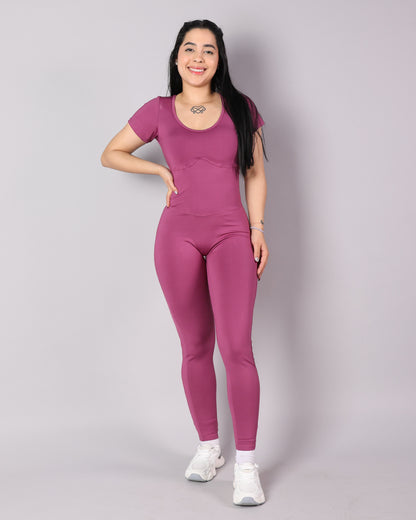 Enterizo Largo V-Back Elegance